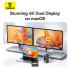 Baseus Spacemate Series 10-in-1 MAC Docking Station Hub - 2*HDMI 4K60Hz/30Hz + 2*USB-A & USB-C 5Gbps + RJ45 + 2*USB-A 480Mbps + USB-C + 1*3.5mm - Grey